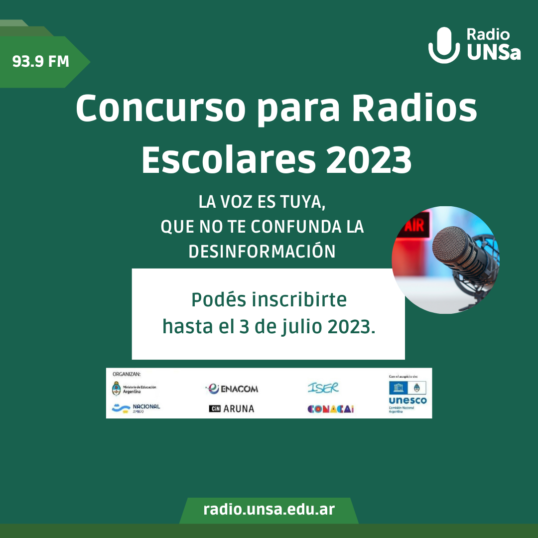 Concurso para radios escolares 2023 