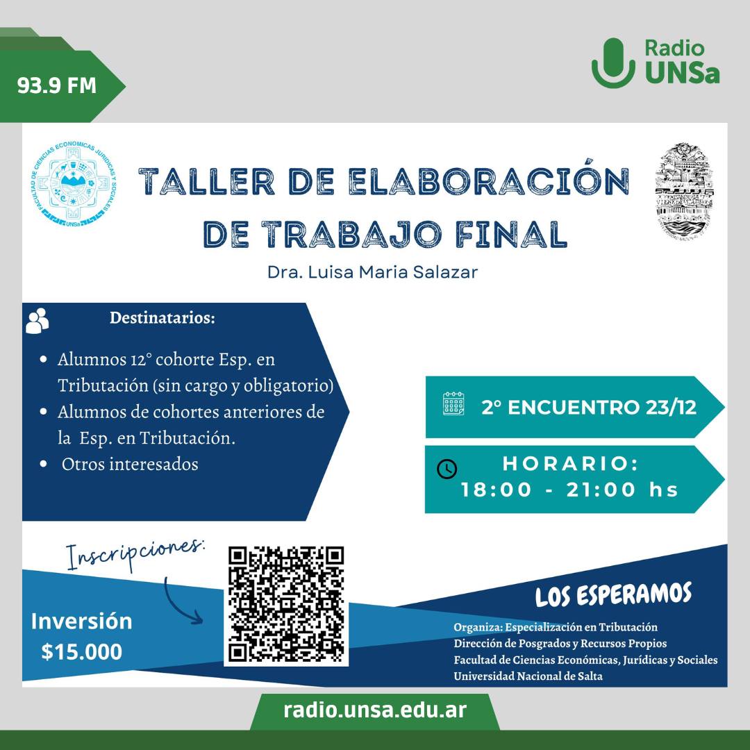 Taller de Elaboración de Trabajo Final