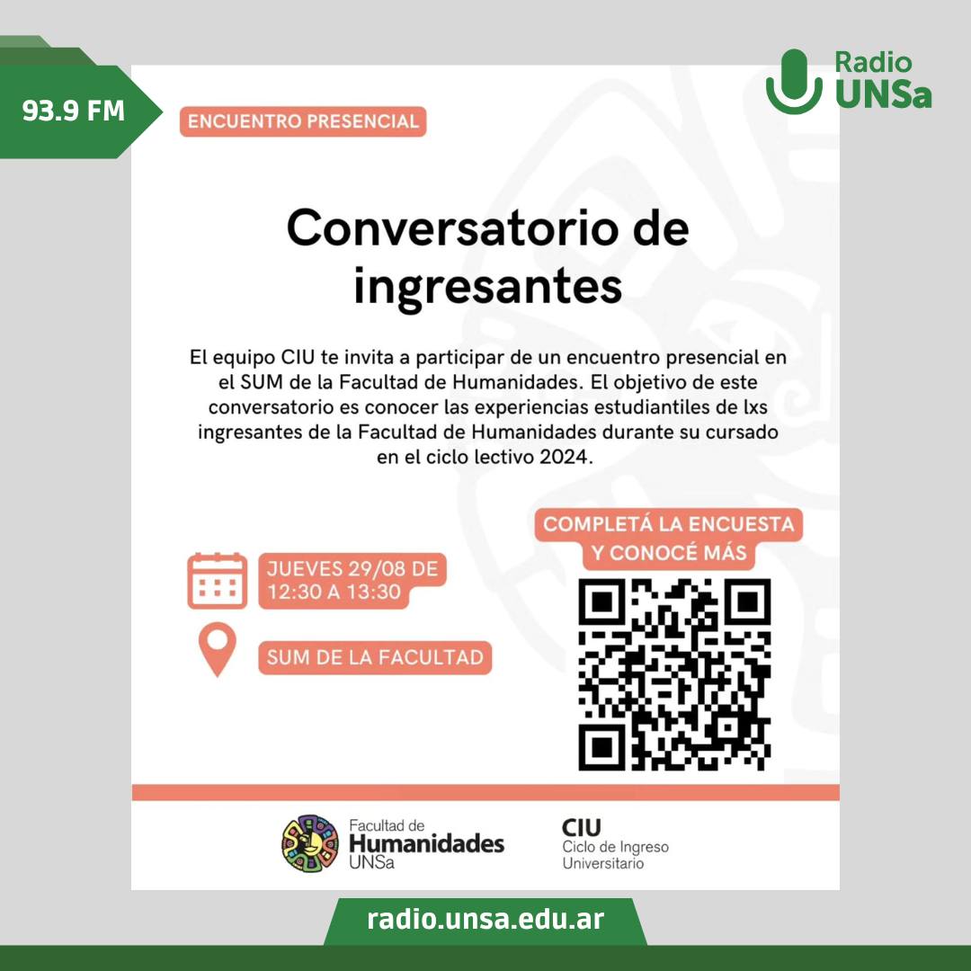 Conversatorio de Ingresantes