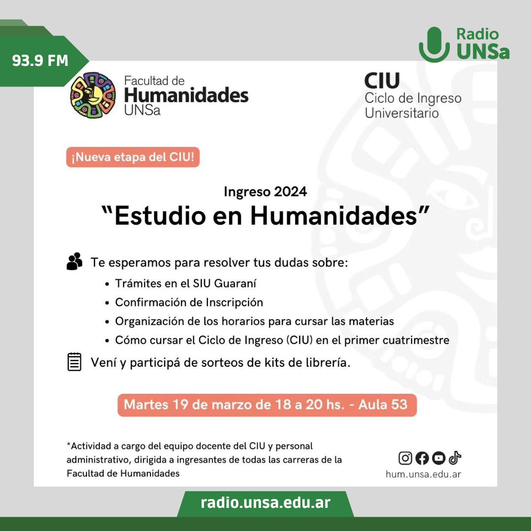 Momento III del CIU “Estudio en Humanidades”