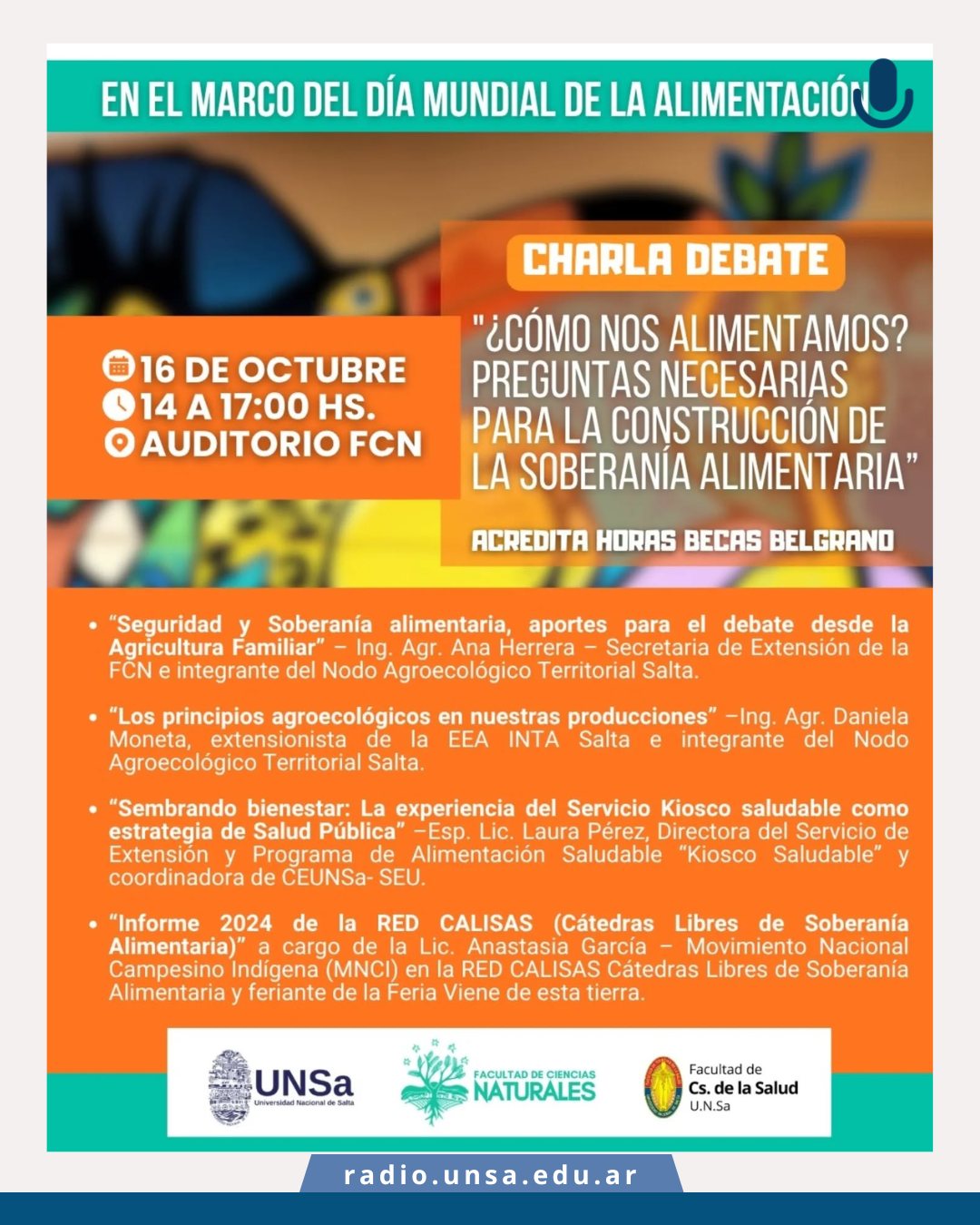 Jornada aportes desde Naturales para la seguridad alimentaria unsa 2