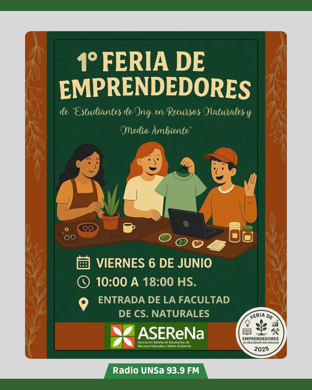 1º Feria de Emprendedores de Ingeniería en Recursos Naturales y Medio Ambiente
