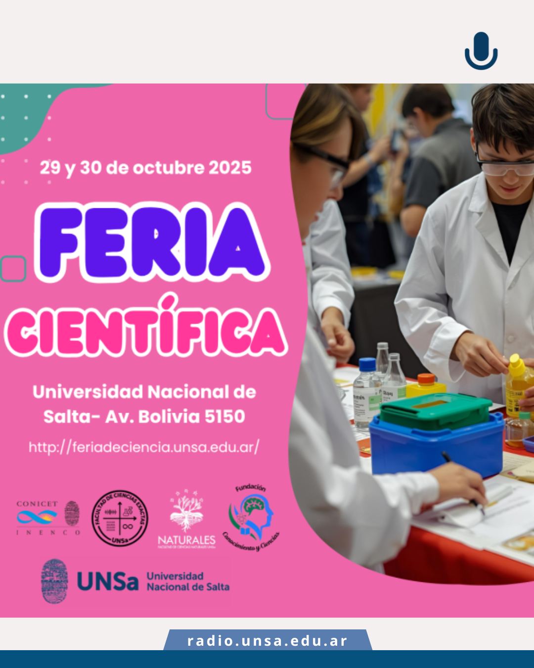 Feria Científica 29 y 30 de Octubre