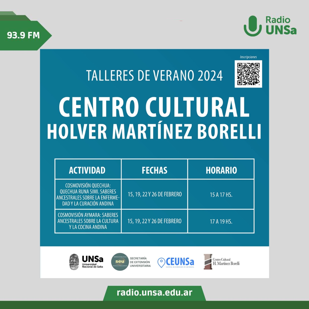 Actividades de verano 2024 en el Centro Cultural Holver Martínez Borelli