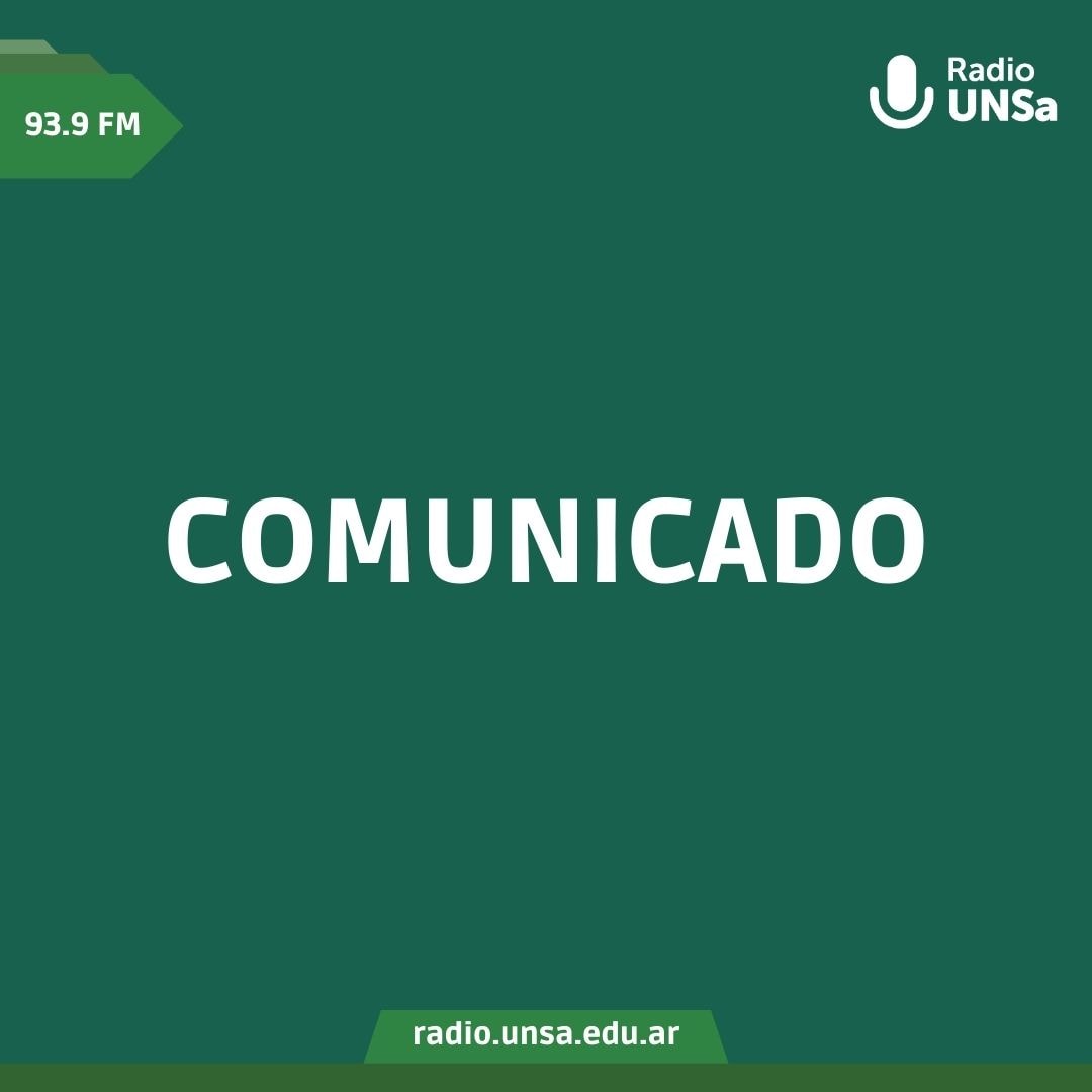Comunicado Universidad Nacional de Salta