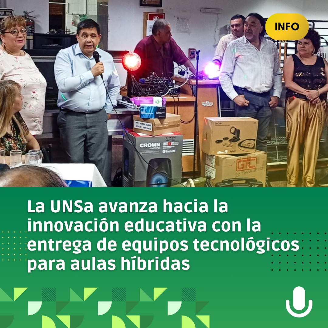 Entrega de equipos tecnológicos para aulas híbridas