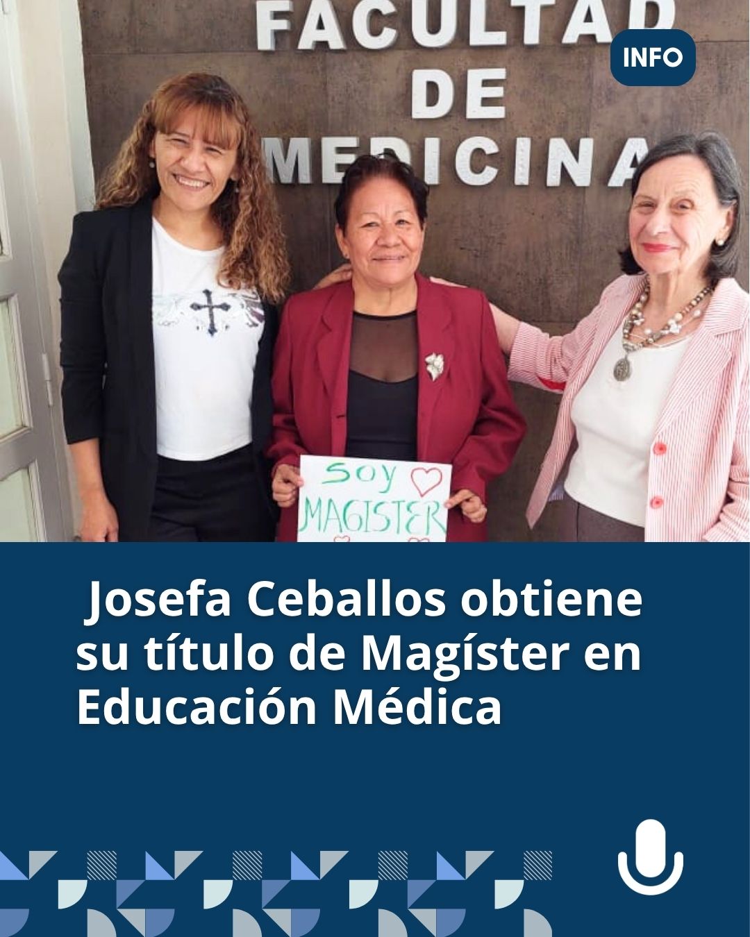 Profesora de la Facultad Multidisciplinar Tartagal obtiene su título de Magíster en Educación Médica