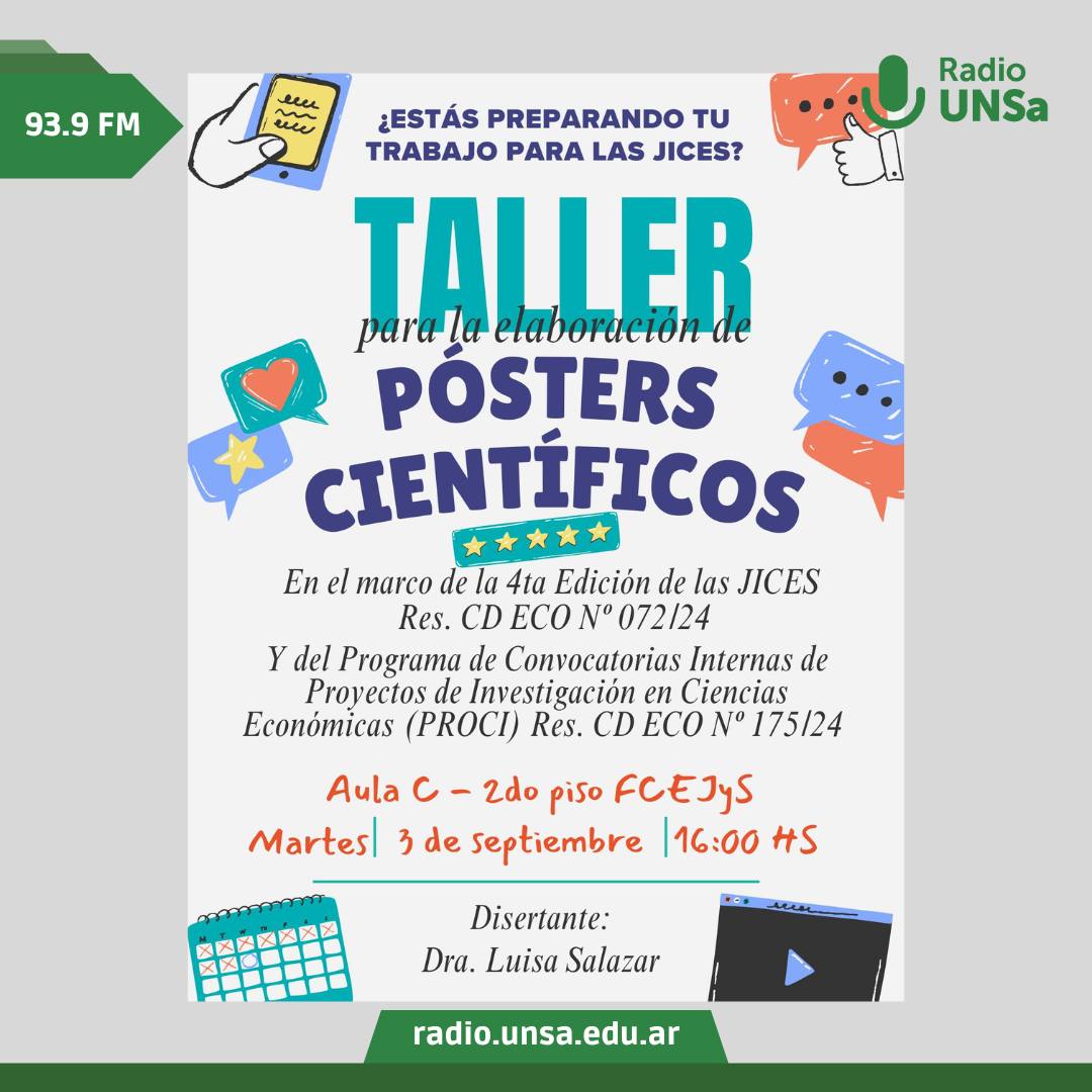 Taller para la elaboración de Pósters Científicos