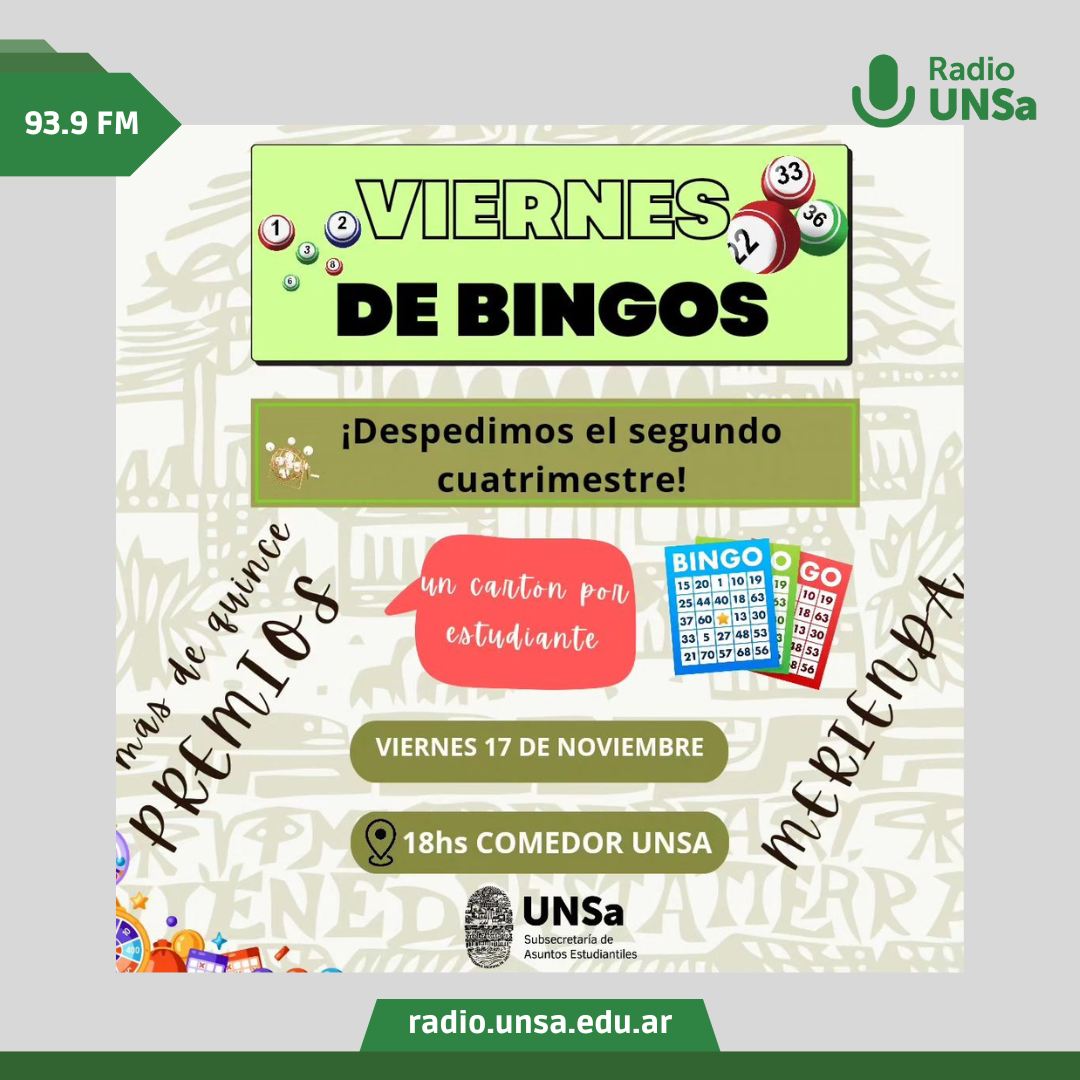 Bingo Estudiantil en el Comedor de la UNSa