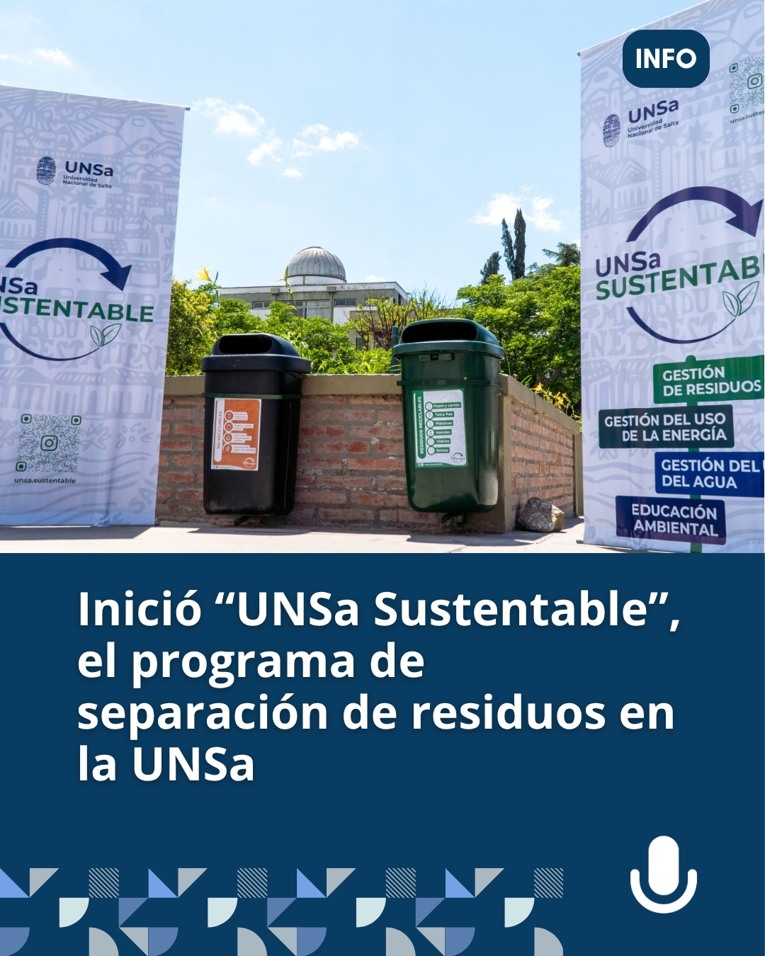 Inició “UNSa Sustentable”, el programa de separación de residuos en la UNSa