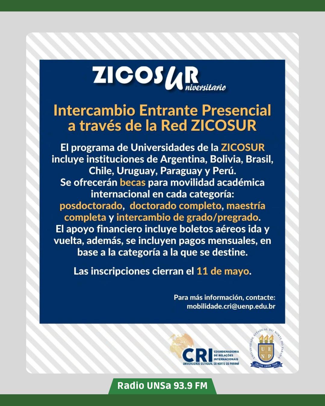 Ampliación del plazo de la convocatoria